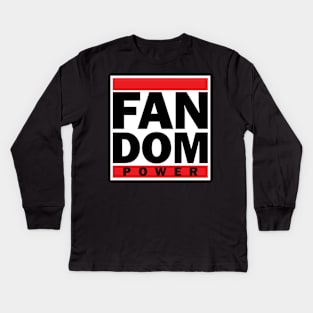 Fandom Power (Tougher Than Leather) Kids Long Sleeve T-Shirt